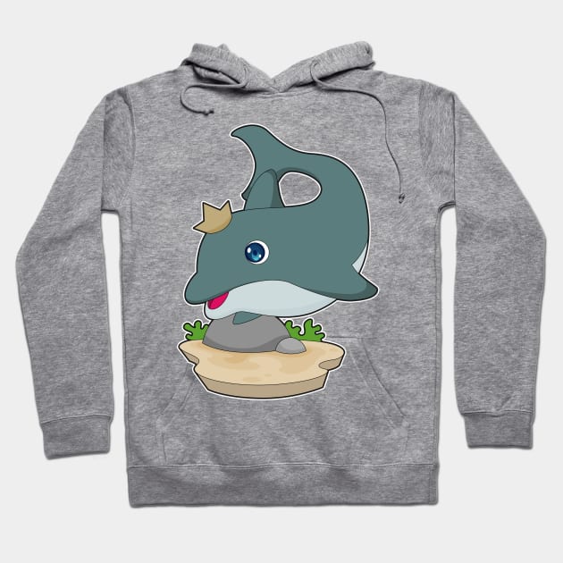 Dolphin Crown Hoodie by Markus Schnabel